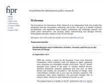 Tablet Screenshot of fipr.org